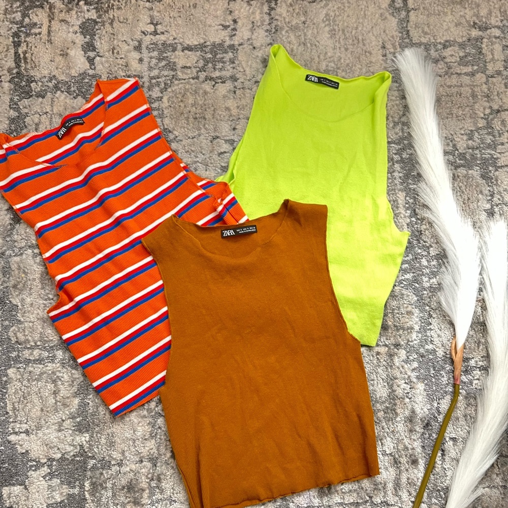 Zara crop top bundle